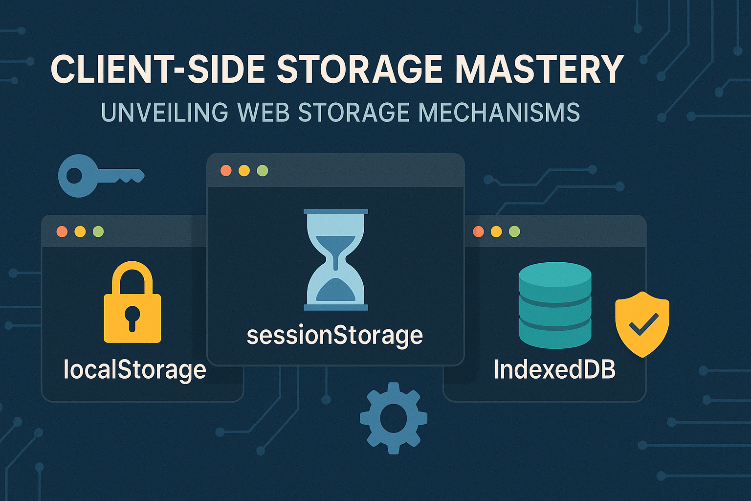 Client-side Web Storage Mechanisms — localStorage, sessionStorage, IndexedDB, PWA, and Security